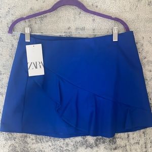 Zara blue skort